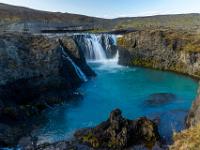 Türkisfarbene Tungnaá und Sigöldufoss Wasserfall -F208 Landamannalaugar